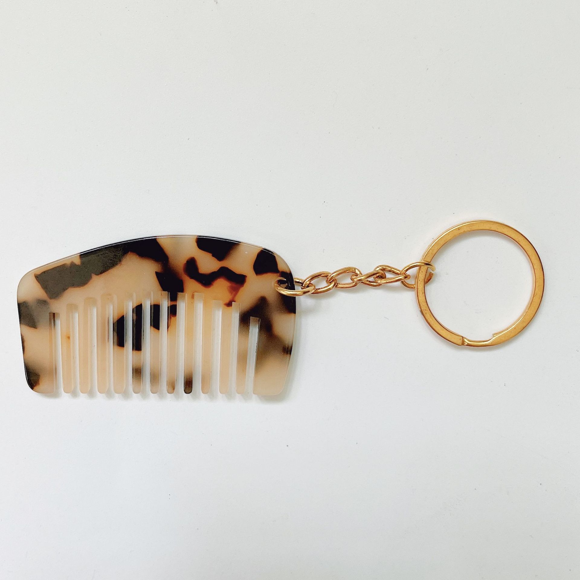 Acetic Acid Plate Mini Comb Key Chain Pendant Portable