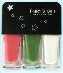 Fairy's Gifts Three-in-one DIY No-bake Tearable Sequined Nail Polish Set
