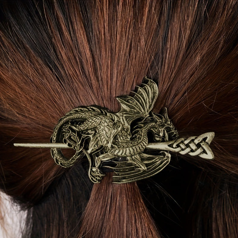 Retro Viking Dragon Hairpin Women's Headdress Nordic