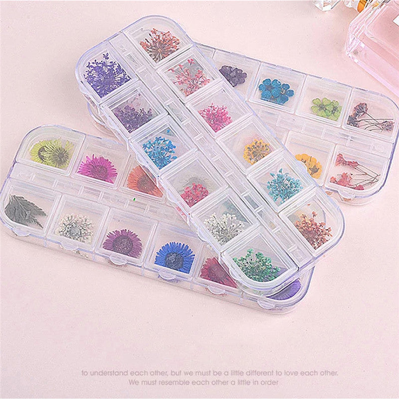 Nail Accessories Handmade DIY Nail Patches With Dried Flowers