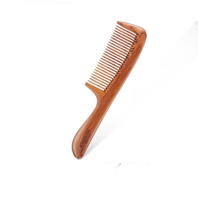 Rosewood Dense Massage Straight Hair Tooth Comb