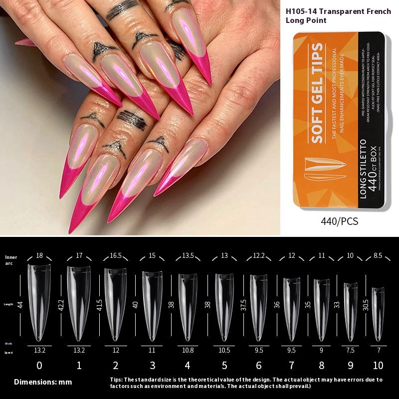Porcelain White Box Nail Polish Ultra-thin And Scratch Free Matte soft gel tips
