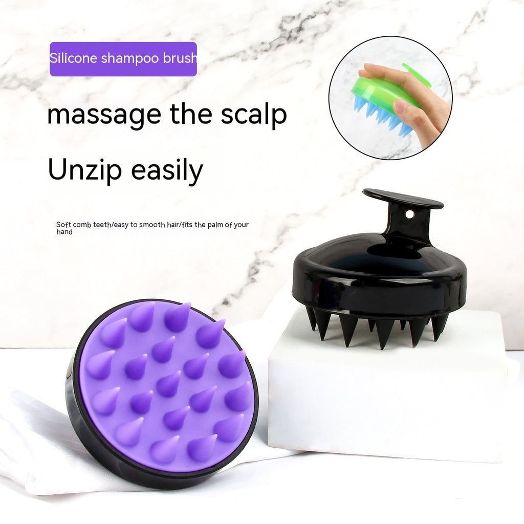 Head Massage Soft Silicone Shampoo Brush Comb Hair Tools
