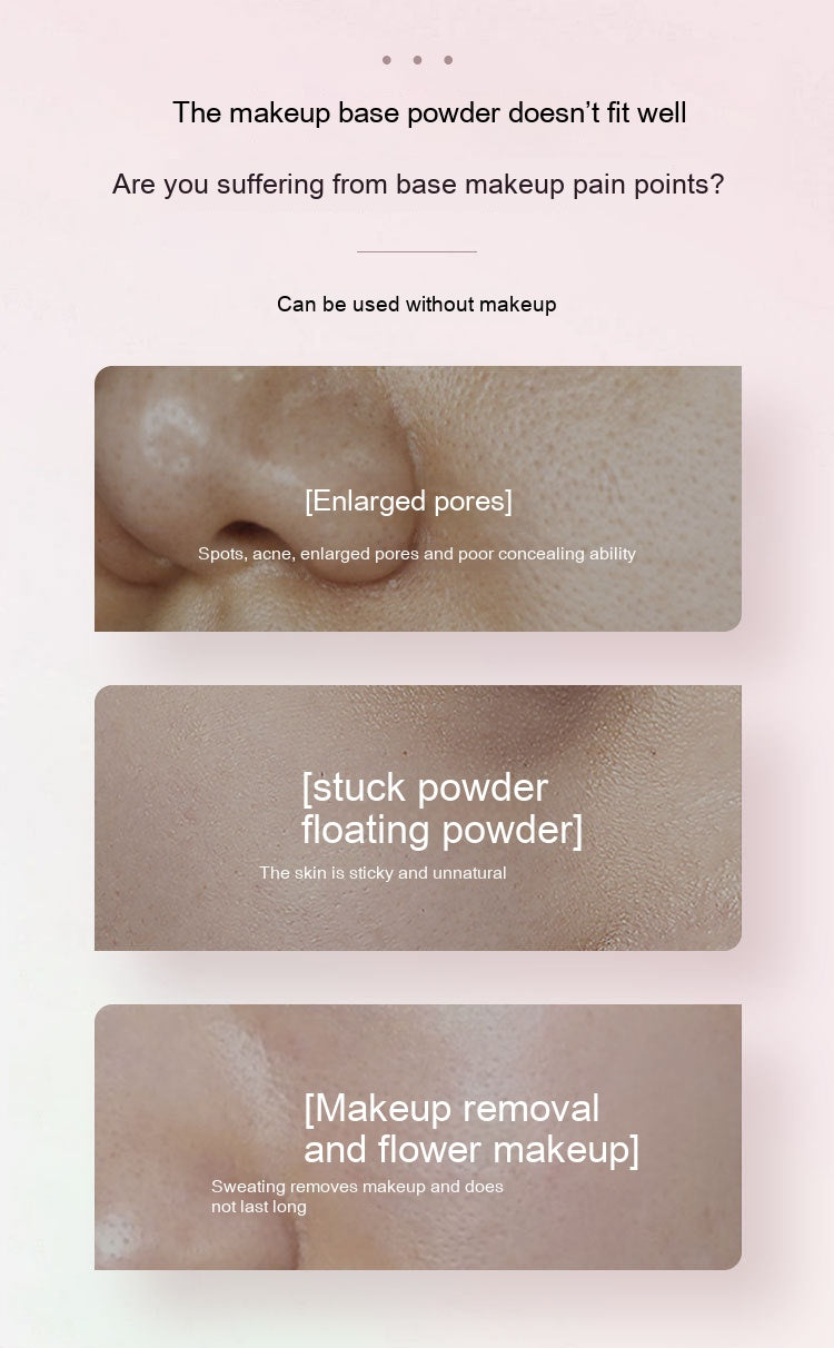 Not Easy To Makeup Delicate And Smooth Skin Feeling Milk Invisible Pores Not Stuck Powder Liquid Foundation