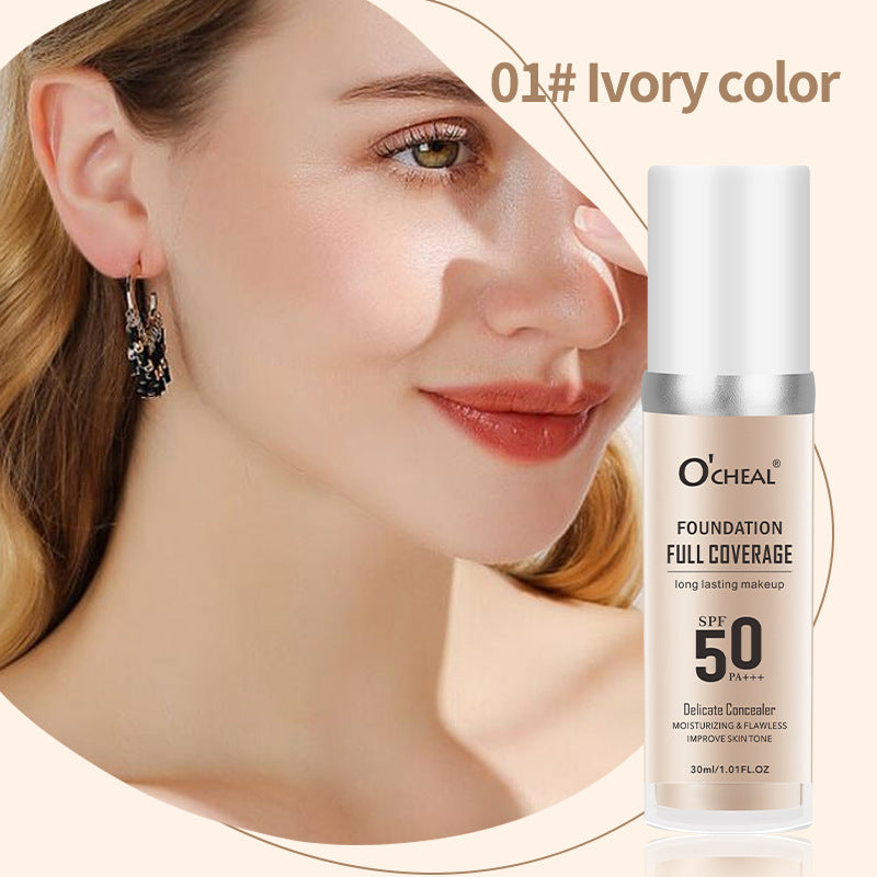 OCHEAL Temperature Change Liquid Foundation Moisturizing Concealer Long-lasting Clothes