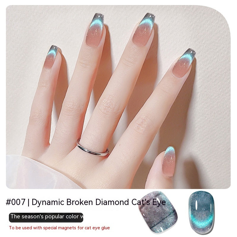 Zhiyana Drill Cat's Eye Nail Polish Glue