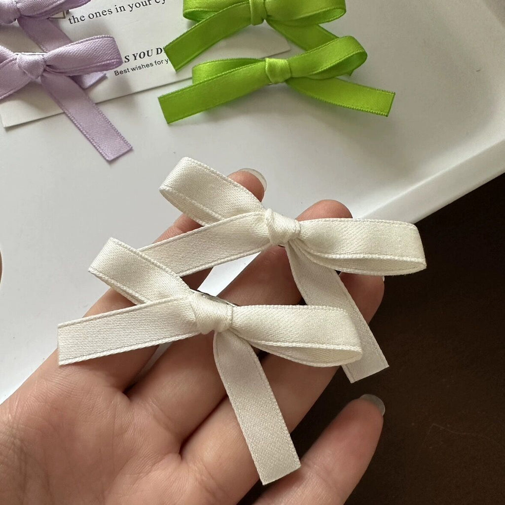 Sweet Girl Bow Ribbon Barrettes
