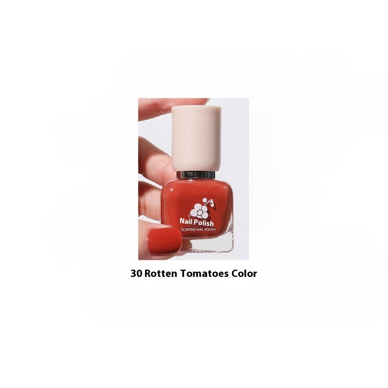 Wutering Water-based Quick-drying Baking-free Long-lasting Tearable Popular Color White Fragrance-retaining Nail Polish