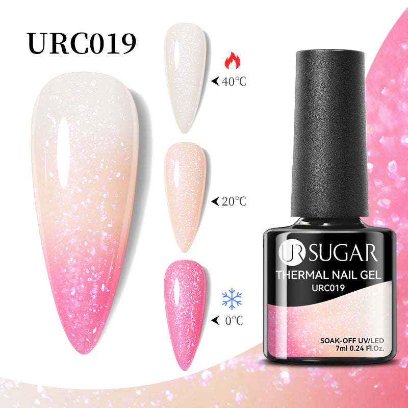 UR Sugar Autumn And Winter New Temperature Change UV Polish Cold And Warm Gradient Nail Glue