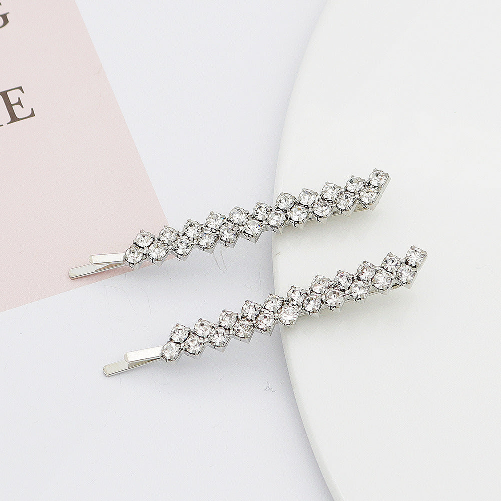 Ins Rhinestone Hairpin Headdress Women