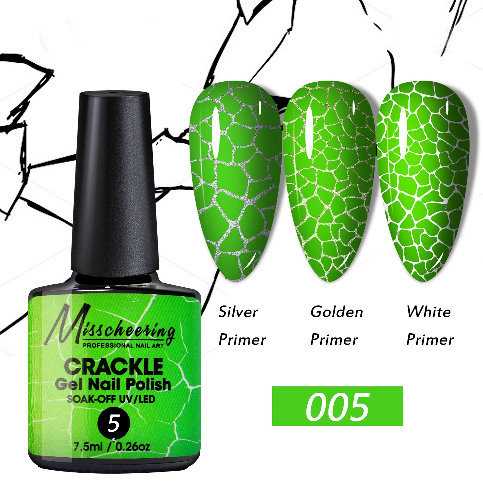 Crackle Nail Crack Glue Cracked Marble Gel Nail Polish