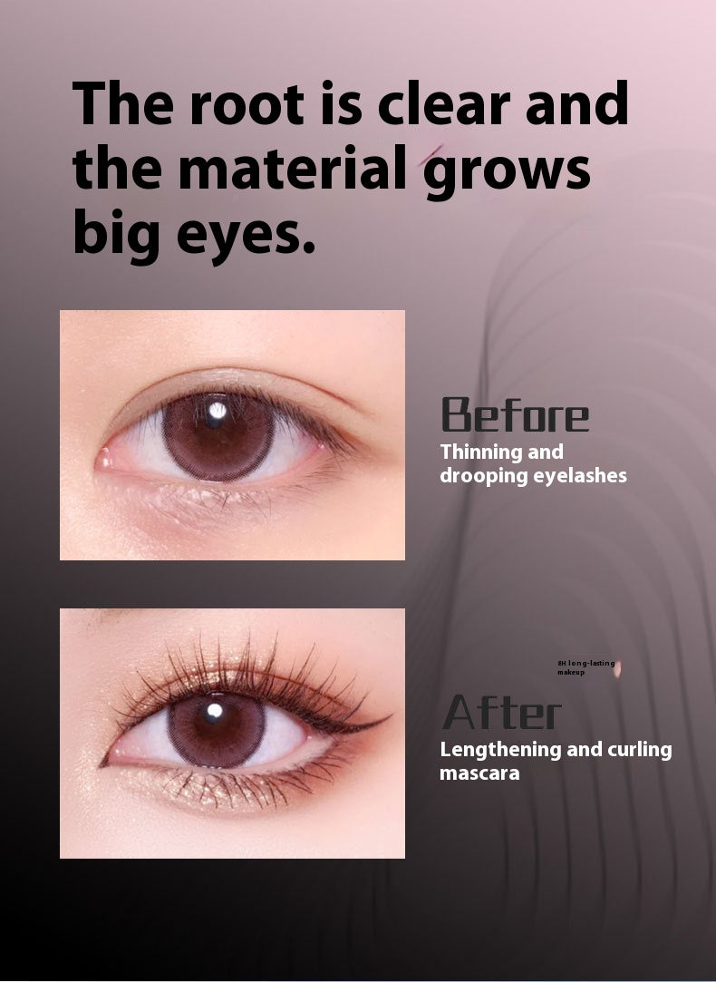 Mascara Waterproof Not Smudge Long Lasting Smear-proof Makeup