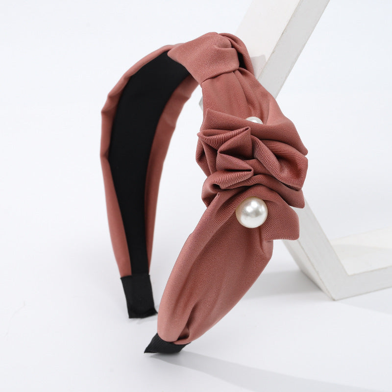 French Knotted Wide Brimmed Hair Hoop For Women