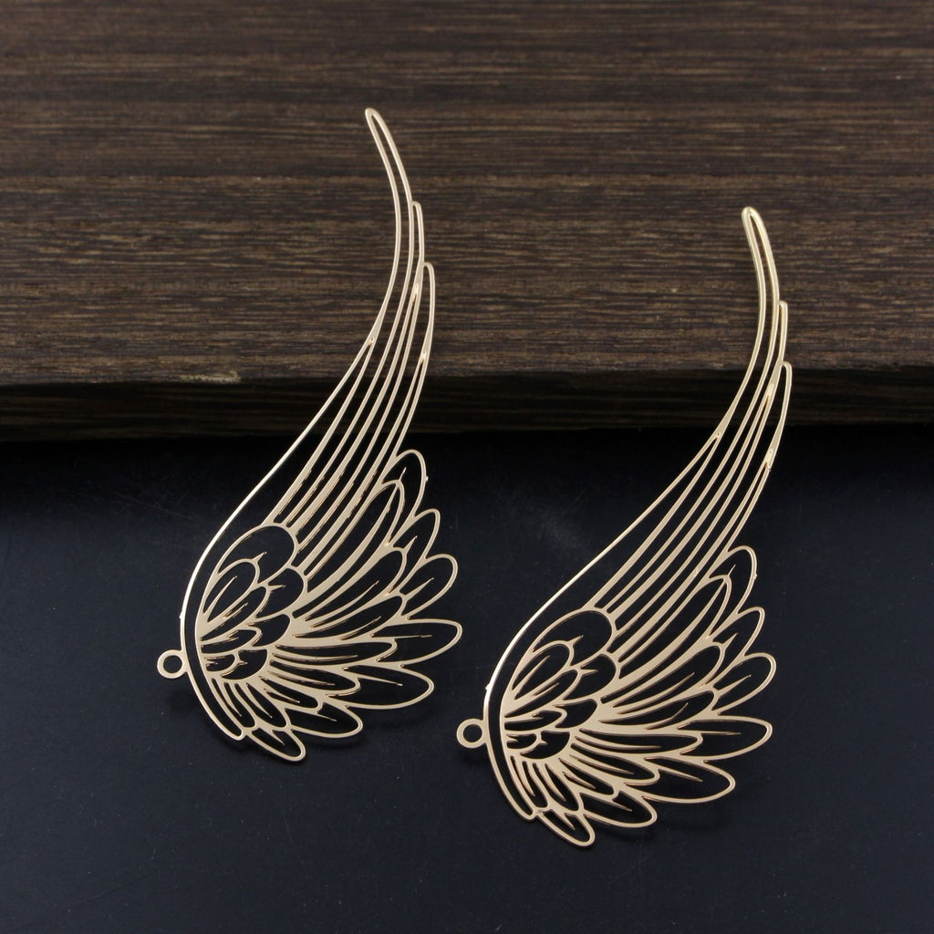 Jewelry Accessories Pure Copper Corrosion Wing Flower Pendant