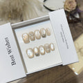 Best wishes Cat Eye Kafuu Wear Nail Short High-grade Atmosphere Light Bulb Cat Eye Manicure