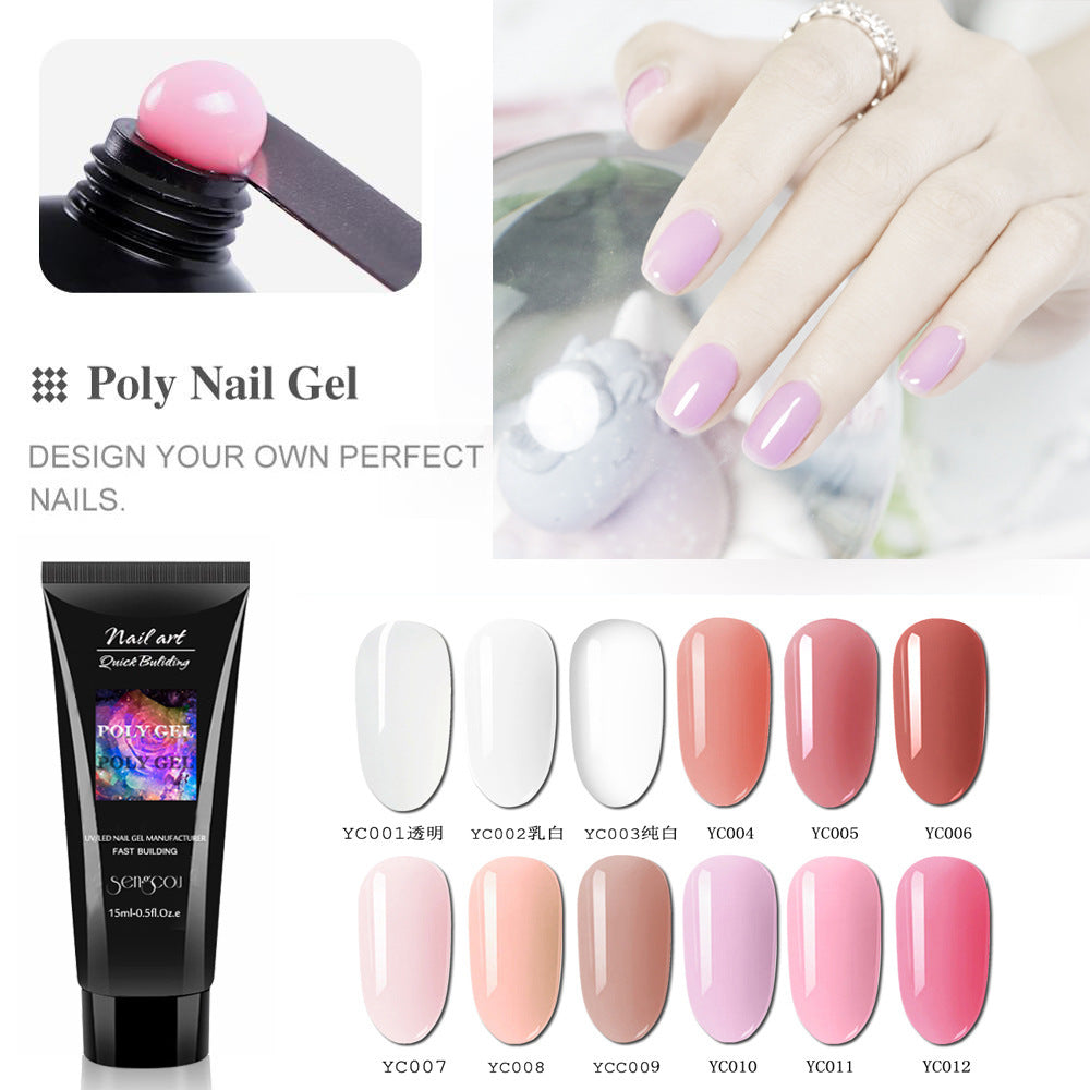 Sengcou Nail Lengthening Glue Fast Gel UV Phototherapy