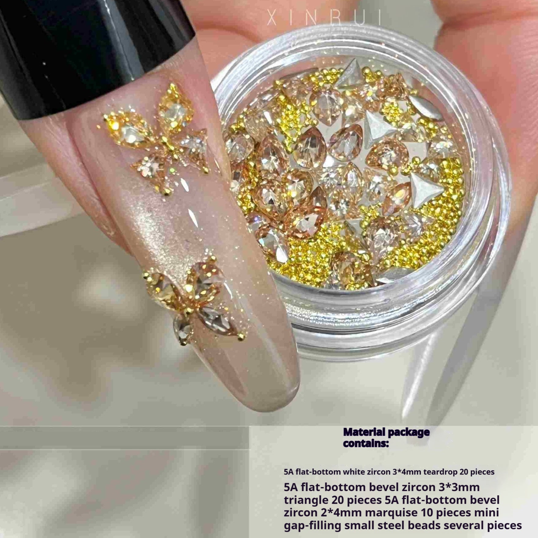 Diamond Material Package Nail Art Diamond Zircon Wearable Accessories