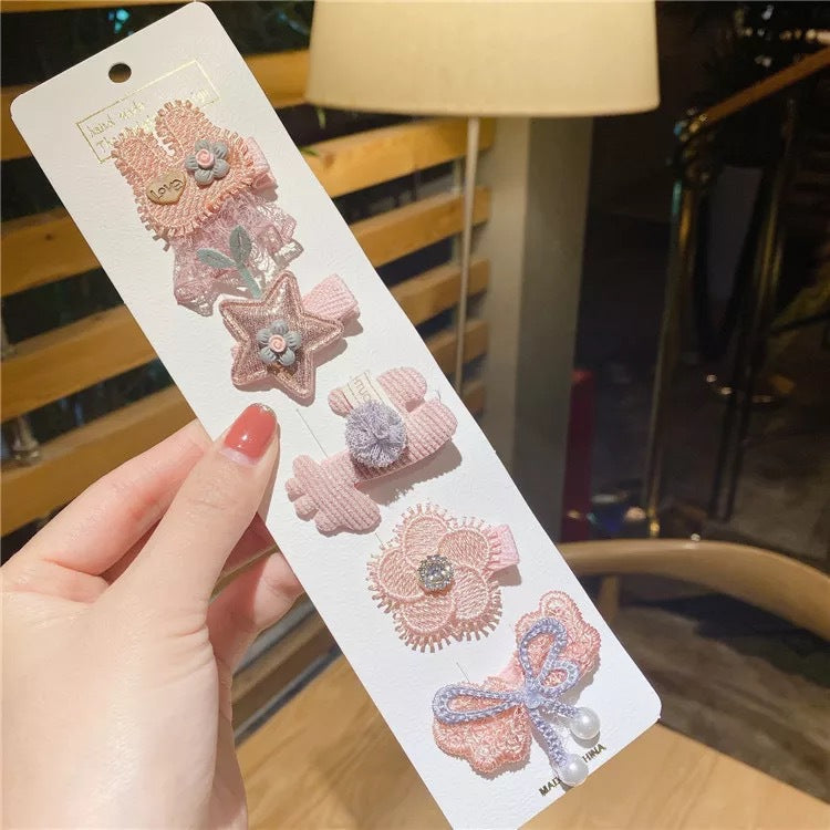 Cute Lace Princess Baby Bangs Clip Hairpin