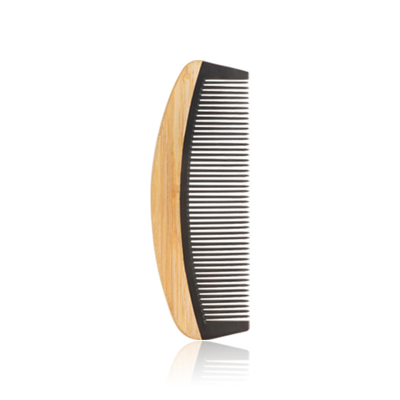 Hair Shunfa Electric Bamboo And Wood Splicing Comb Big Tooth Styling Comb