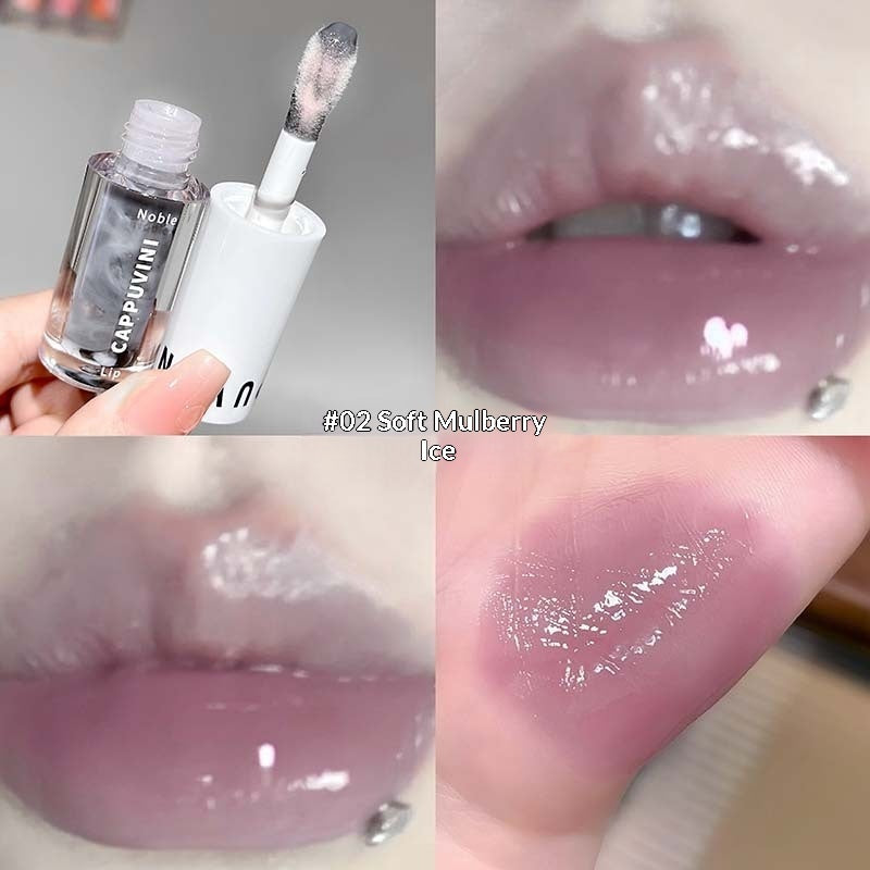 Iced Slush Double-Color Mirror-Finish Dewy Glass Brightening Lip Gloss