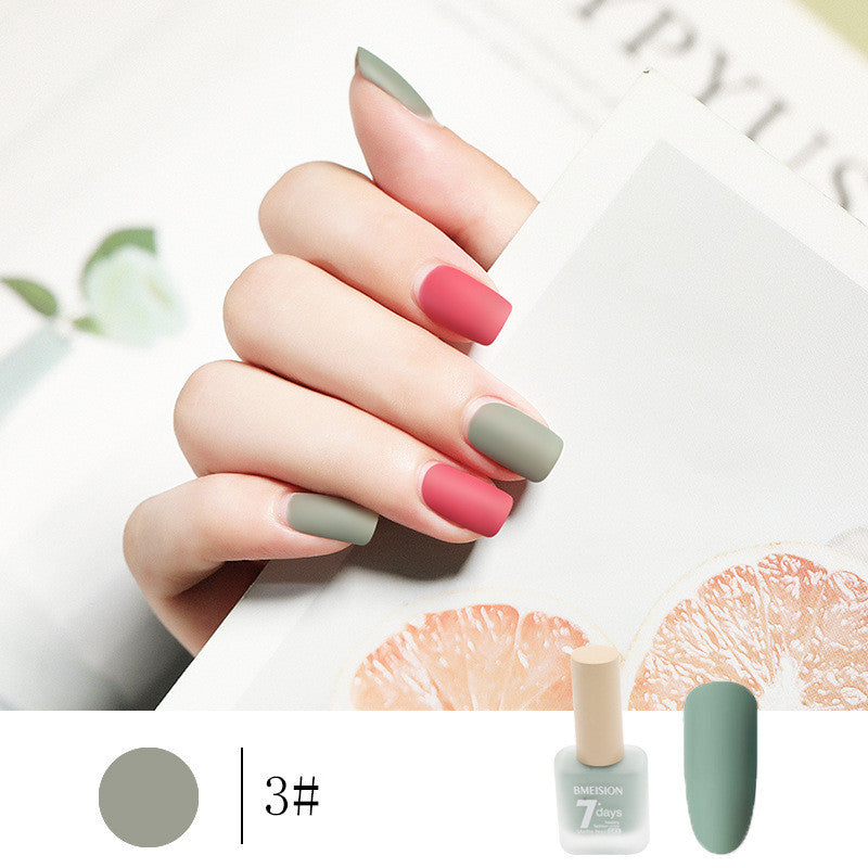 Bmision Frosted No-baking Quick-drying Nude Matte Nail Polish