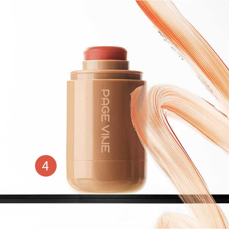PageWine Pocket Blush Stick 6 Color Lip Cheek Water Light Stick