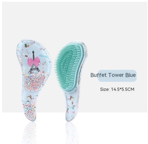 Cartoon Anti-knot Massage Plastic Hair Tidying Comb