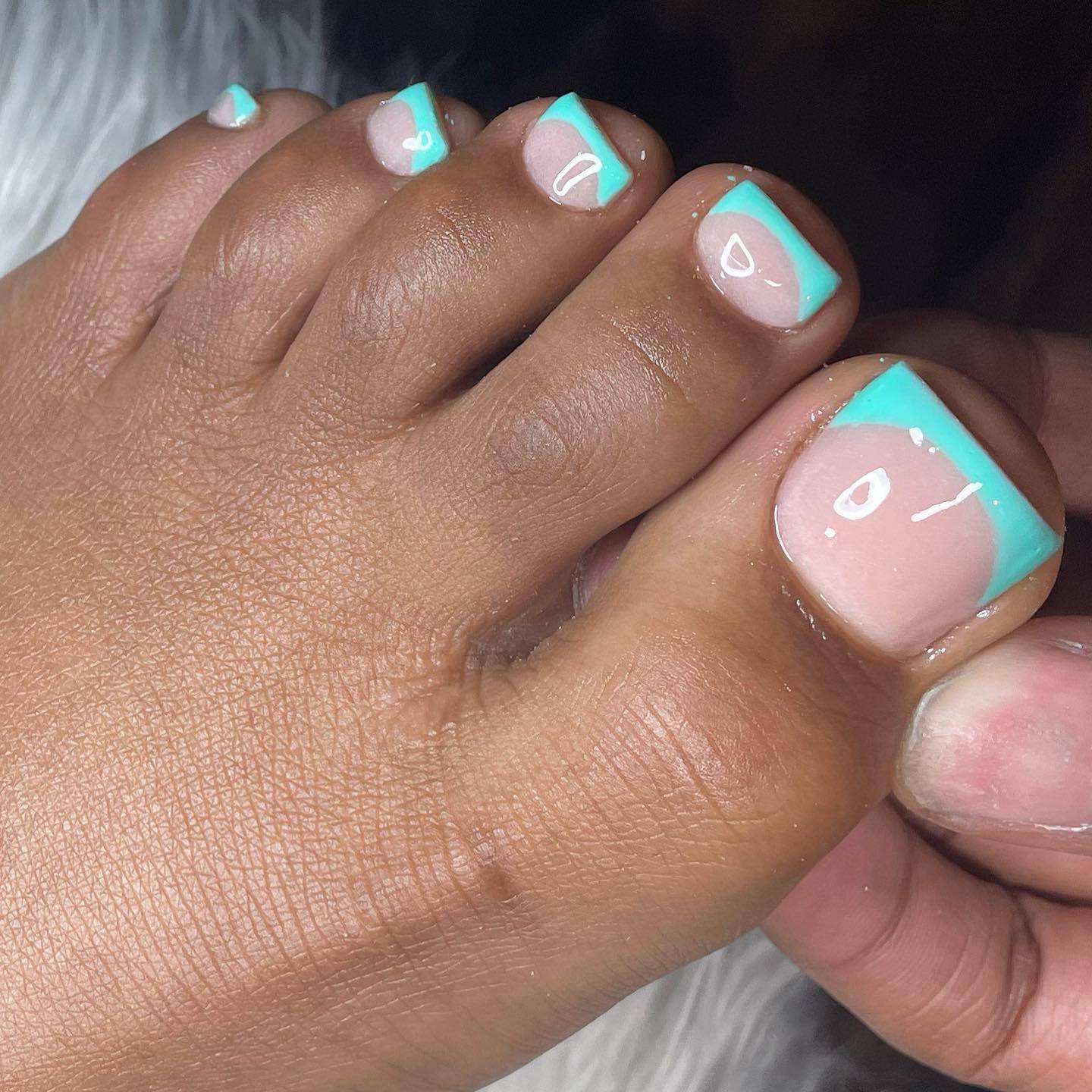 Summer French Nail Simple Wearable