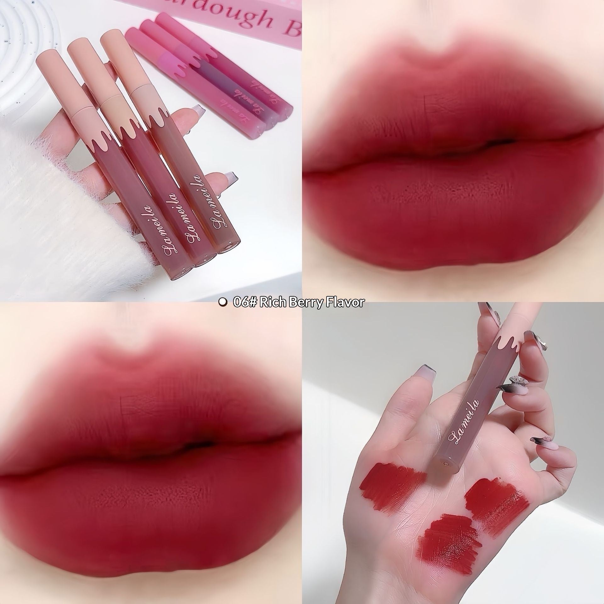 Silky Glass Lip Gloss Matte Moisturizing Lipstick