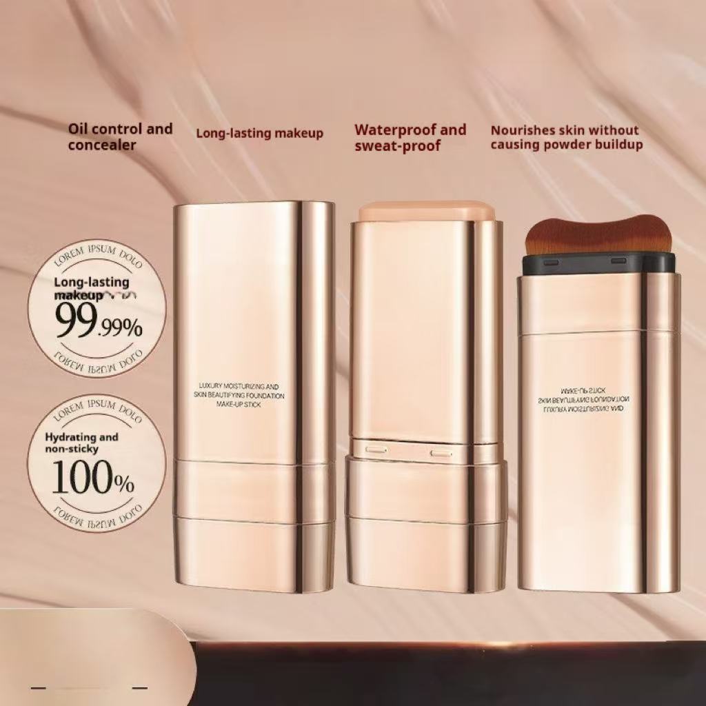 Double-headed Brush Head Light And Transparent Liquid Foundation