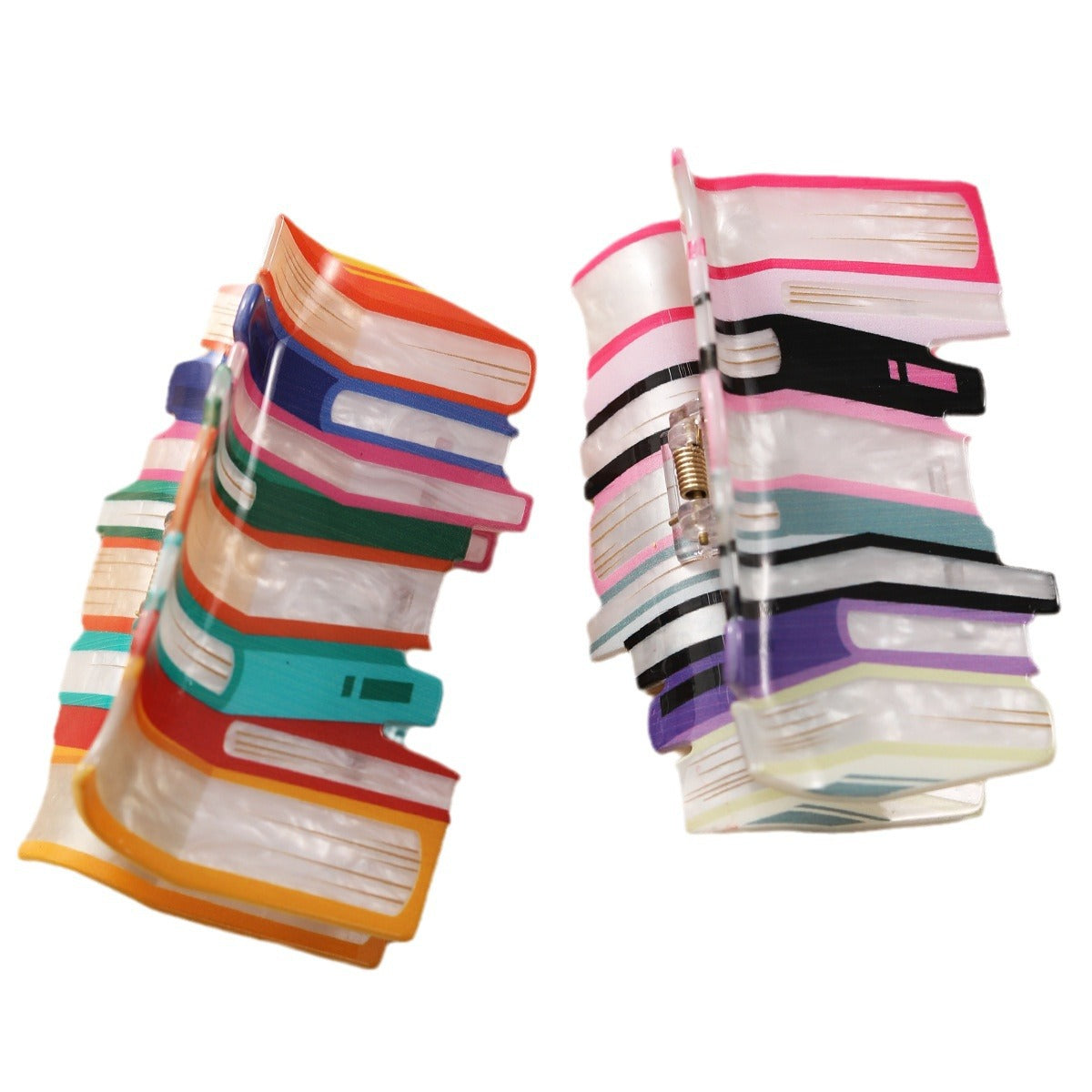 Women's Niche Acrylic Book Barrettes