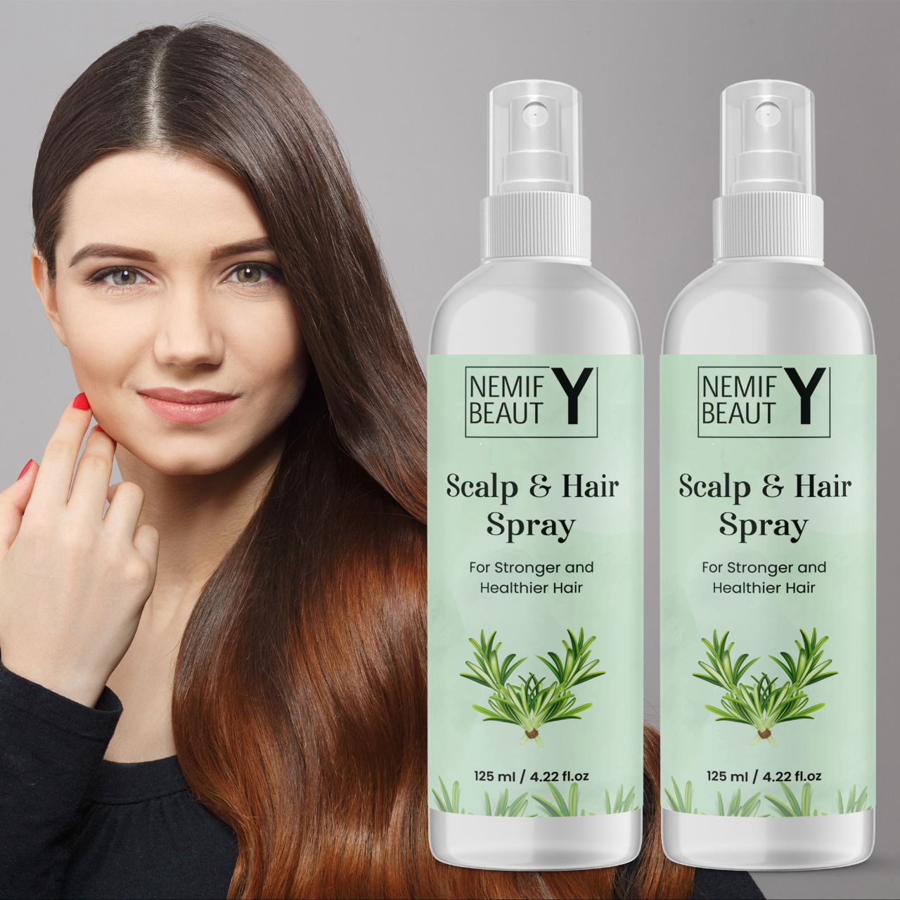 NEMIF Y BEAUT Scalp & Hair Spray 125 ML (Pack Of 2)