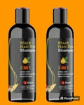 Unisex Instant Black Herbal Hair Dye Shampoo 3 In 1(100Ml) Pack Of 2