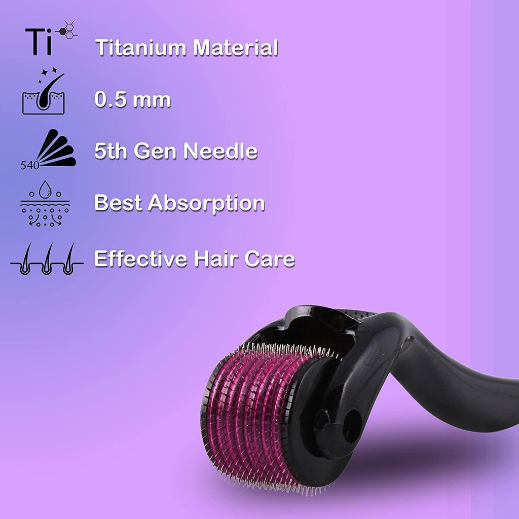 Derma Roller 0.5mm For Hair Regrowth Unisex