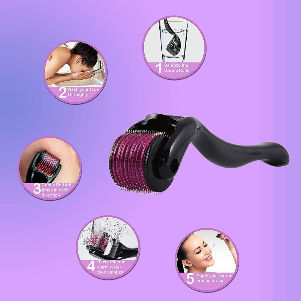 Derma Roller 0.5mm For Hair Regrowth Unisex