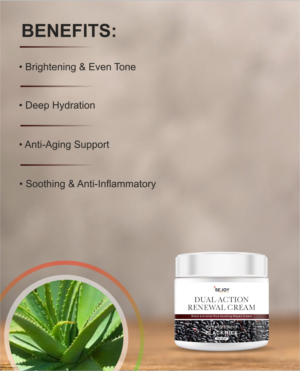 Dual-Action Renewal Cream, Professional Skin Repair (Pack of 2)