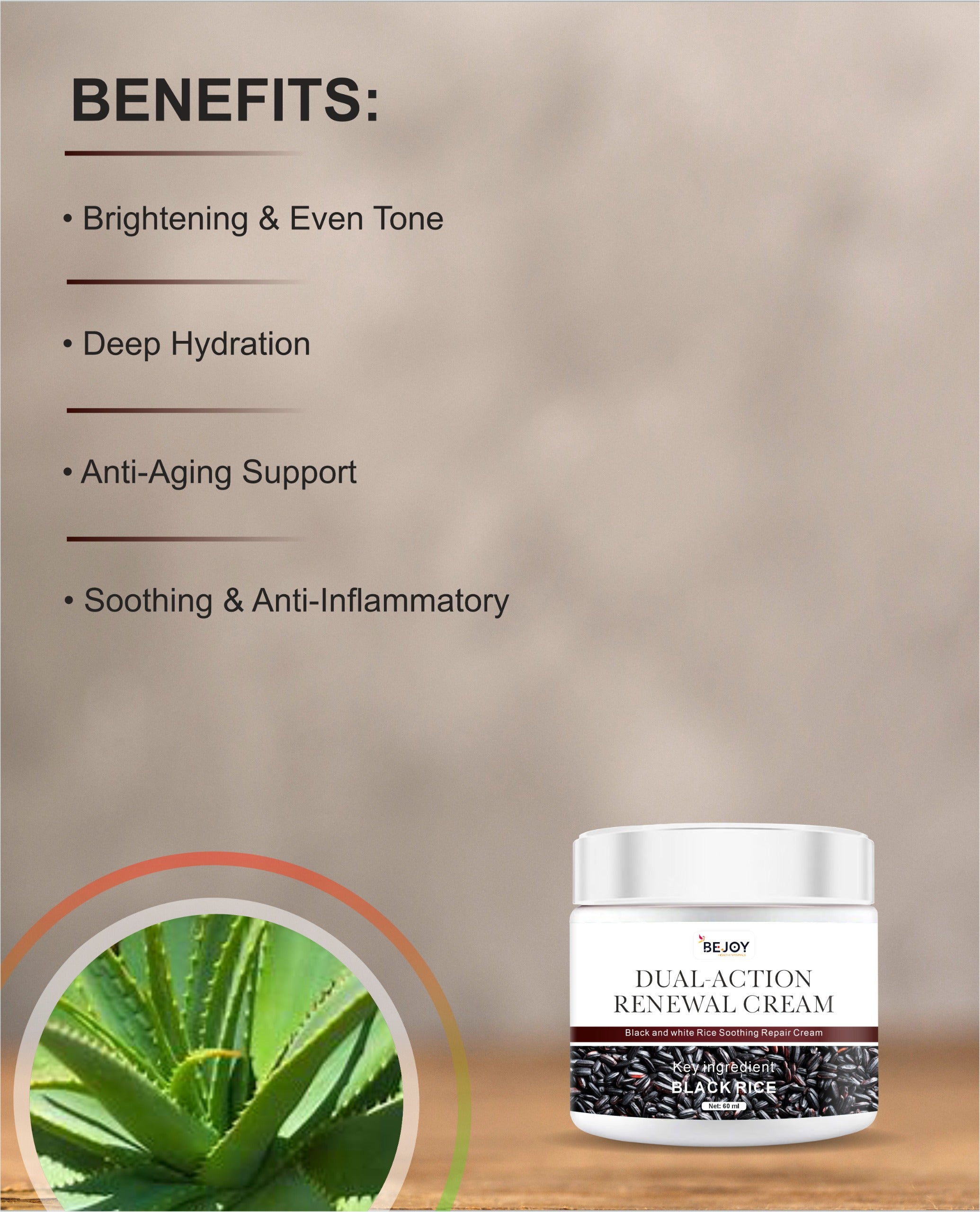 Dual-Action Renewal Cream, Professional Skin Repair (Pack of 2)
