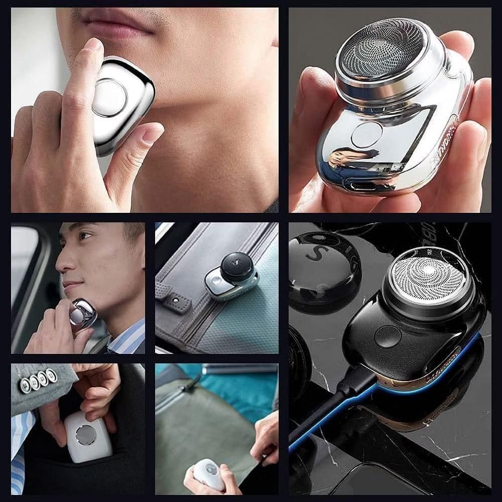 NoashaveÂ® Portable Rotary Dual Ring Electric Shaver