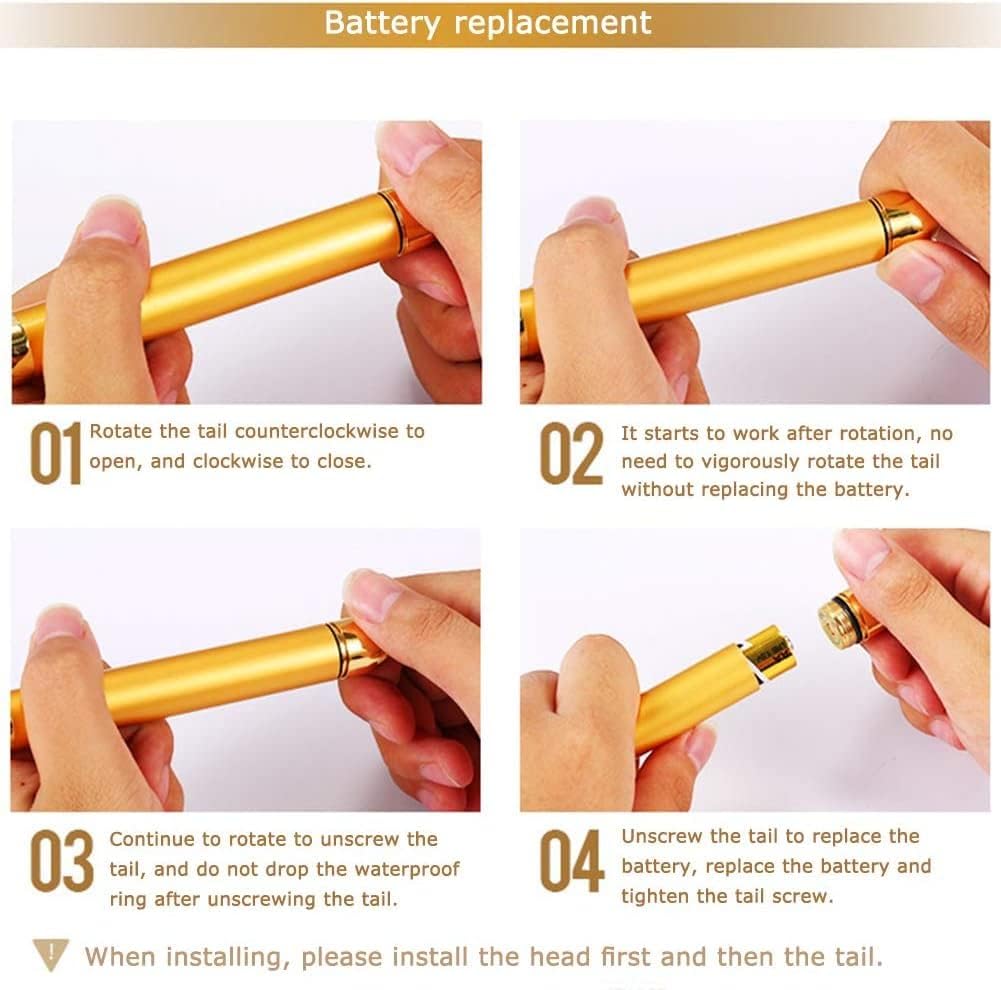 Electric Vibration Facial Massage Waterproof Roller