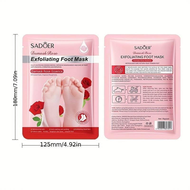 Exfoliating Foot Mask Skin Remover Heel Peel Pedicure Removes Dry Skin (Pack Of 1)