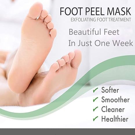Exfoliating Foot Mask Skin Remover Heel Peel Pedicure Removes Dry Skin (Pack Of 1)