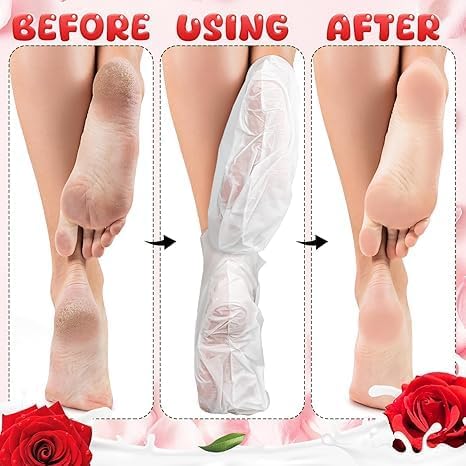 Exfoliating Foot Mask Skin Remover Heel Peel Pedicure Removes Dry Skin (Pack Of 1)