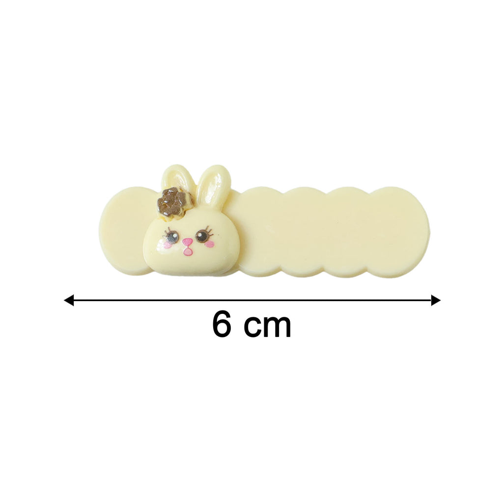 Cute Bunny Cartoon Decorative Hair Clips Set (4 Pc)
