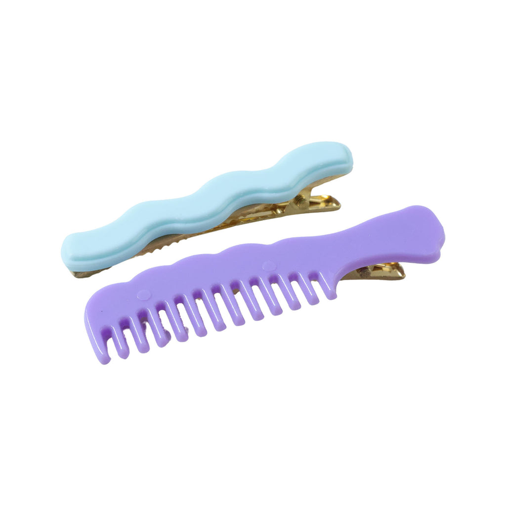 Comb-shaped Hair Clips Set For Girls  Women  Stylish Hair Pins (4 Pc )