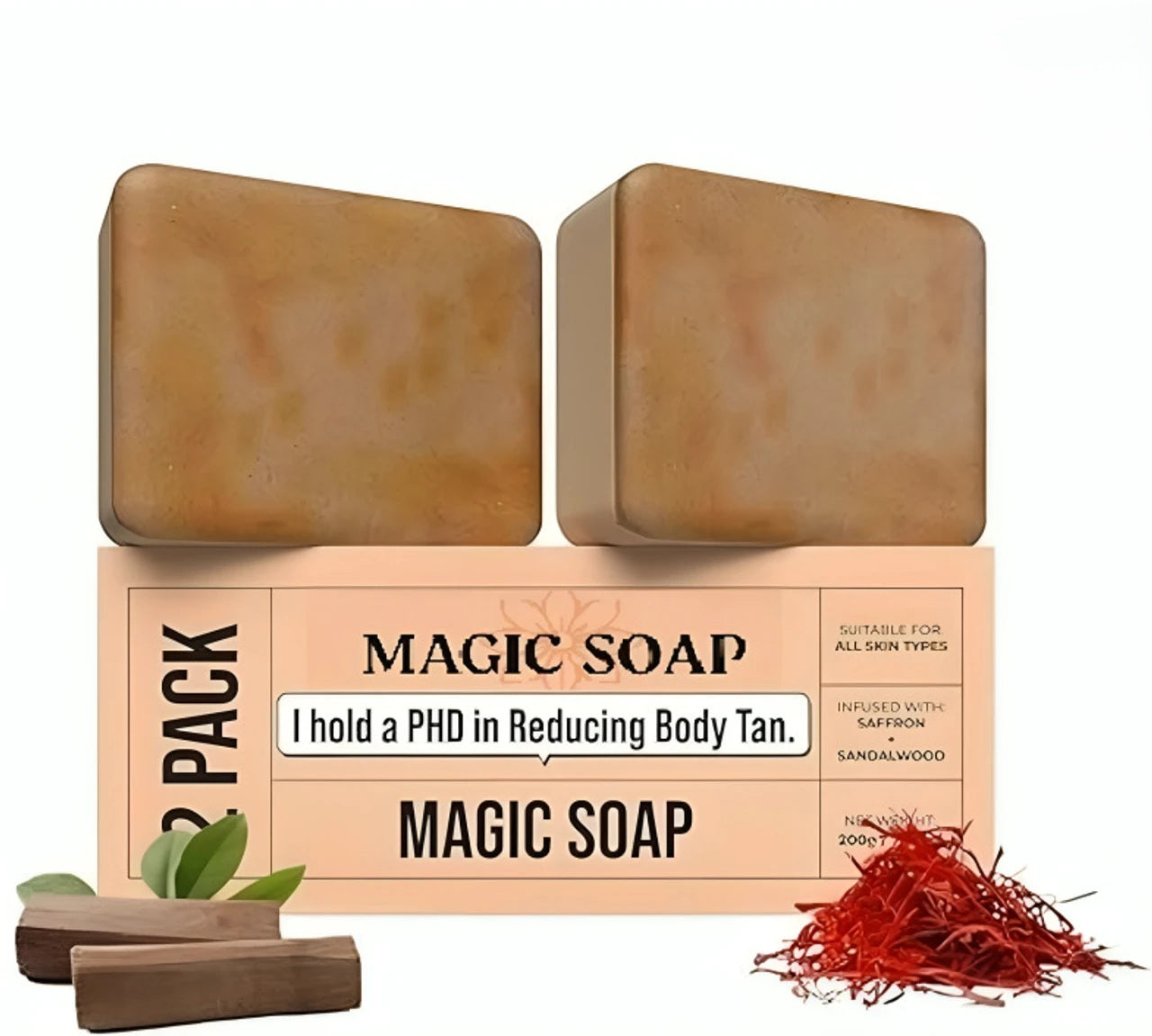 Magic Soap Tan Removal Bar (Pack of 2)