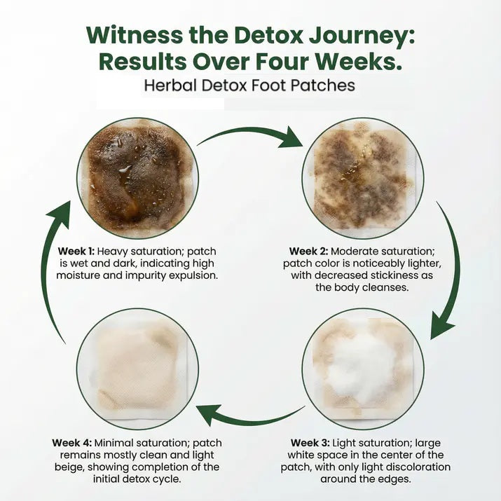 Natural Body Detox, & Improved Circulation Patches (Pack Of 2)