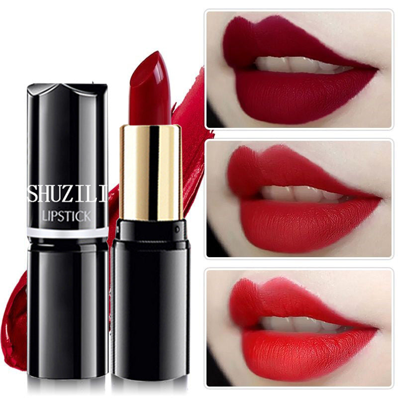 Shu Zili Round Tube Lipstick Moisturizing Moisturizing Easy To Color And Not Easy To Fade Cosmetics Wholesale One-piece Delivery