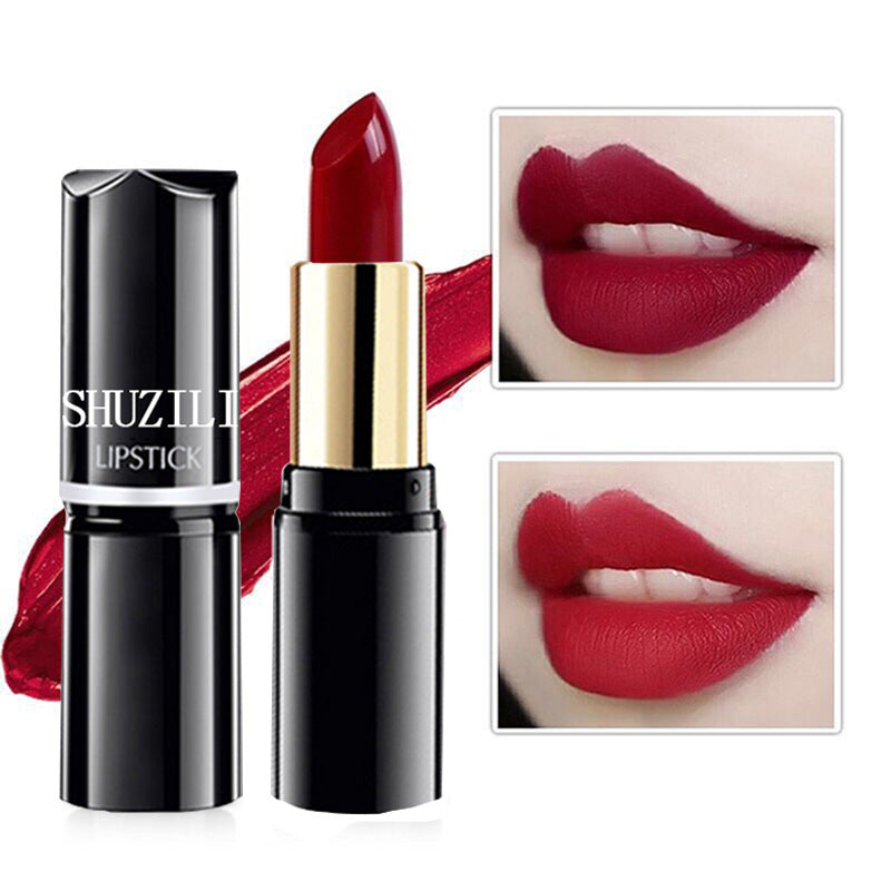 Shu Zili Round Tube Lipstick Moisturizing Moisturizing Easy To Color And Not Easy To Fade Cosmetics Wholesale One-piece Delivery