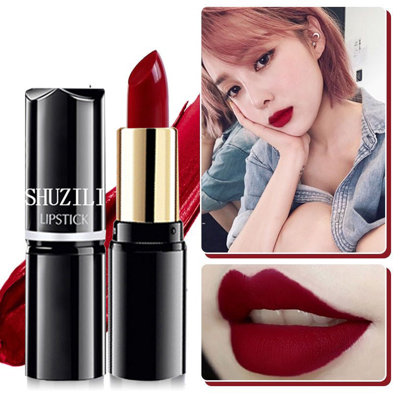 Shu Zili Round Tube Lipstick Moisturizing Moisturizing Easy To Color And Not Easy To Fade Cosmetics Wholesale One-piece Delivery