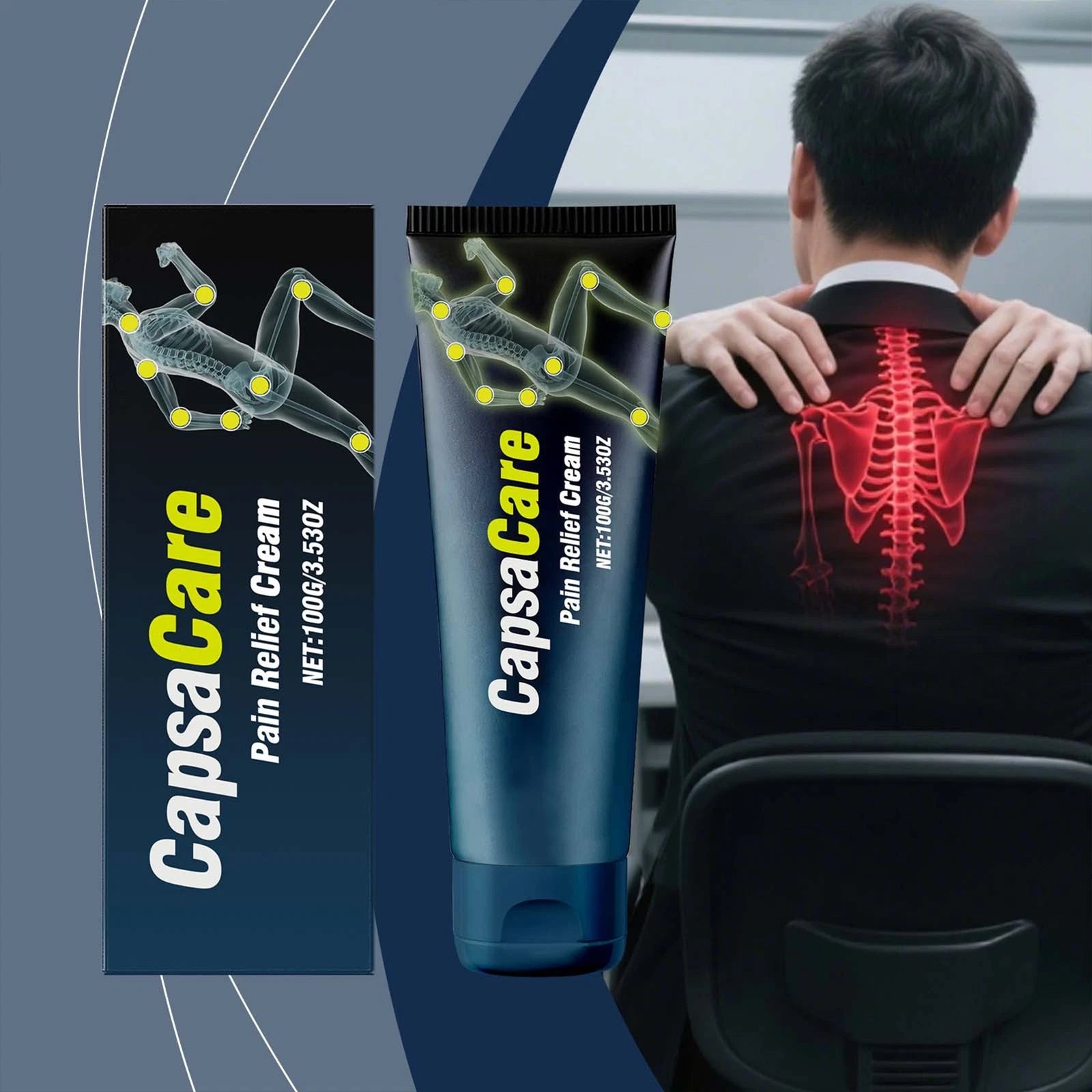 CapsaCare Pain Relief Cream (Pack Of 2)